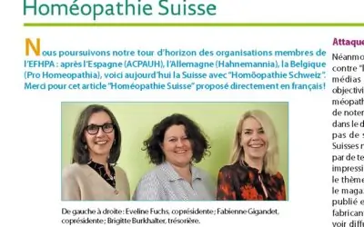 Homéopathie Suisse invitée du magazine de l’association Homéo-Patients France