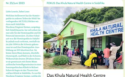 Nᵒ 23 / Le «Khula Natural Health Centre » en Afrique du Sud